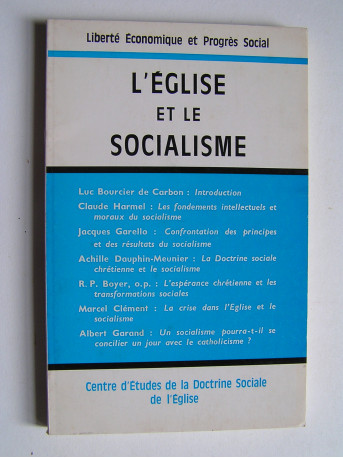 Collectif - L'ÉGLISE ET LE SOCIALISME.