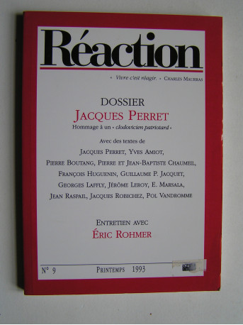 Collectif - Réaction. N°9. Printemps 1993. Dossier Jacques Perret