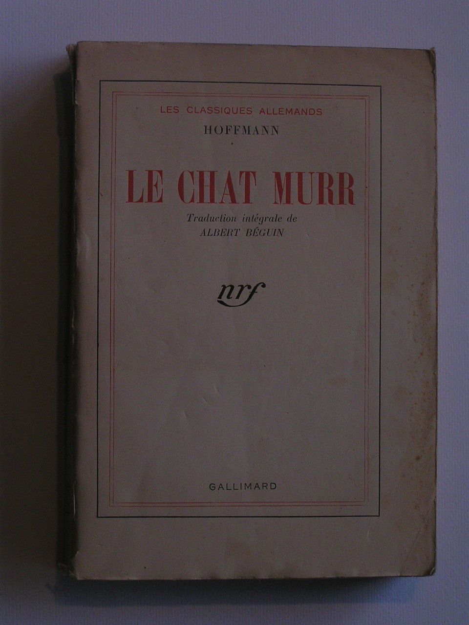 Hoffmann Le Chat Murr